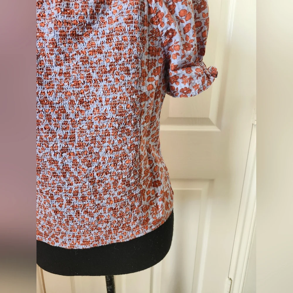 Madewell Floral Puff Sleeve Top 0